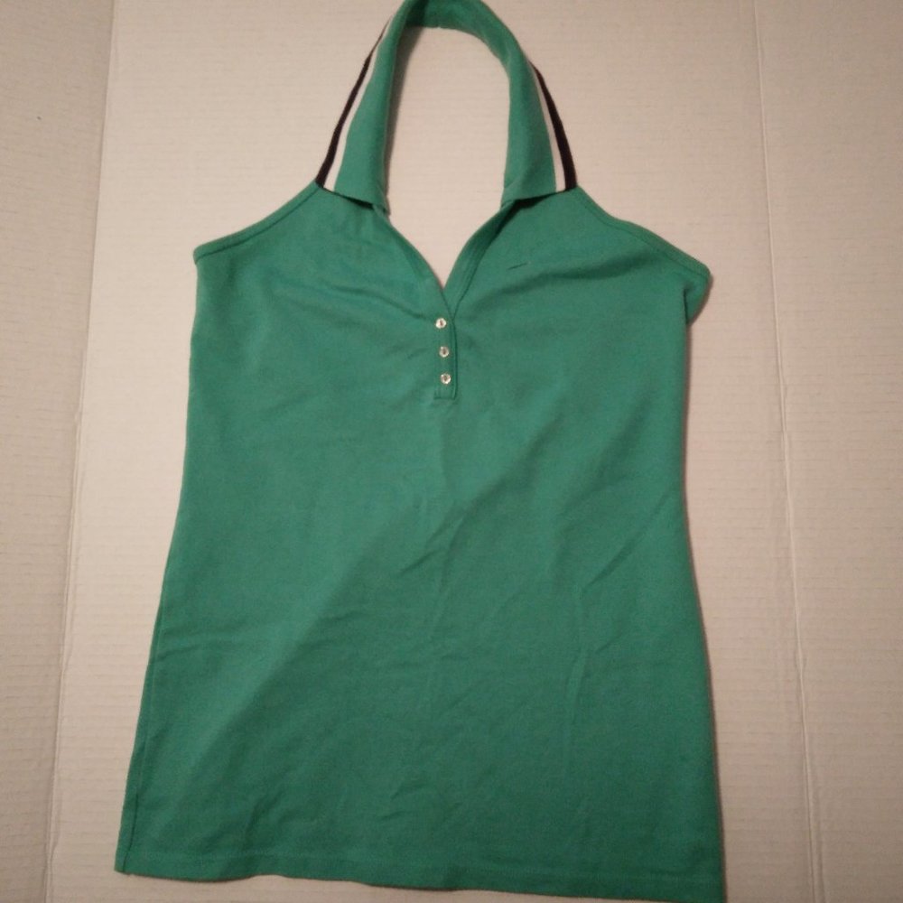 Lacoste Sports Halter Top, with Monogram.